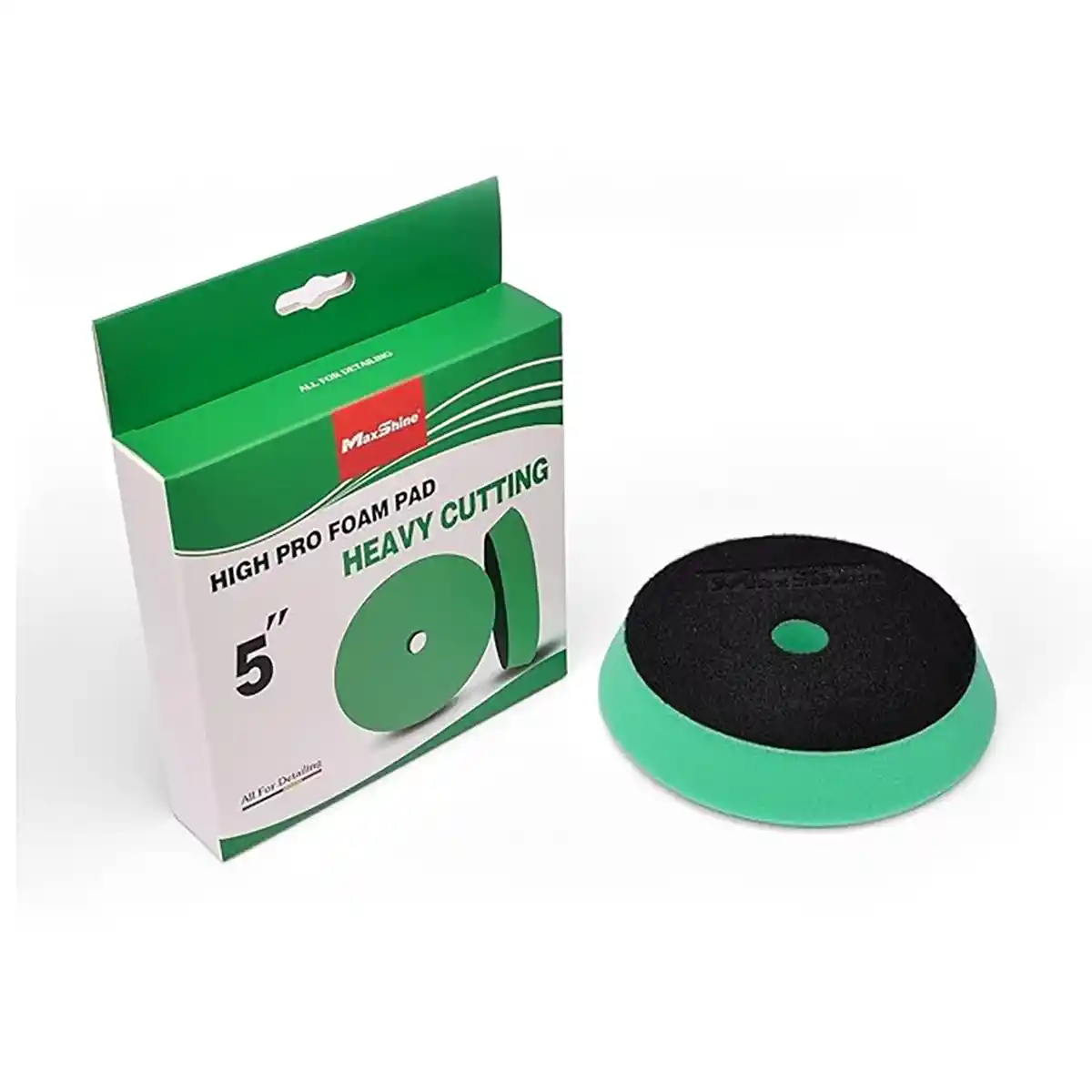 Maxshine High Pro Green Foam Heavy Cutting Pad 5.2 Inch for Advanced